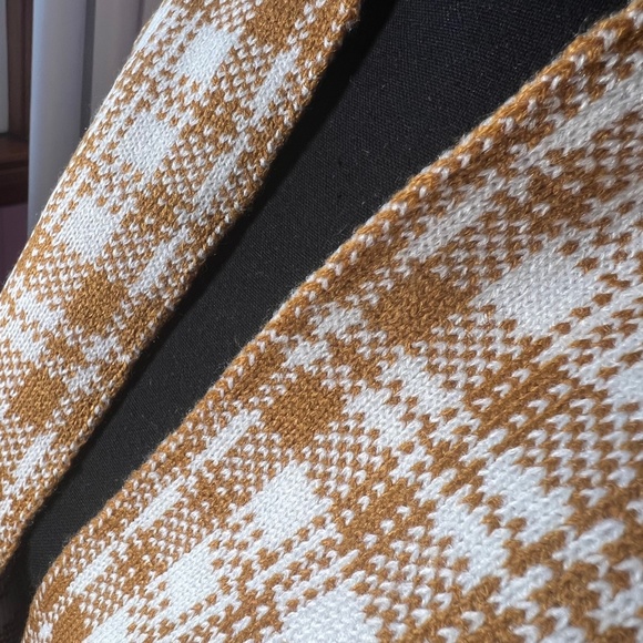 TIMBERLAND Digital Plaid Brown/Orange & White Scarf - Warm Winter Gear NWT - Picture 7 of 8